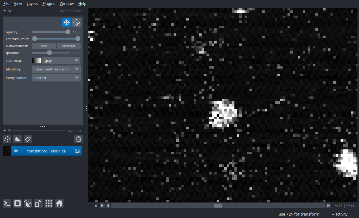 A screenshot of a some fluorescent cells, closer up than before.