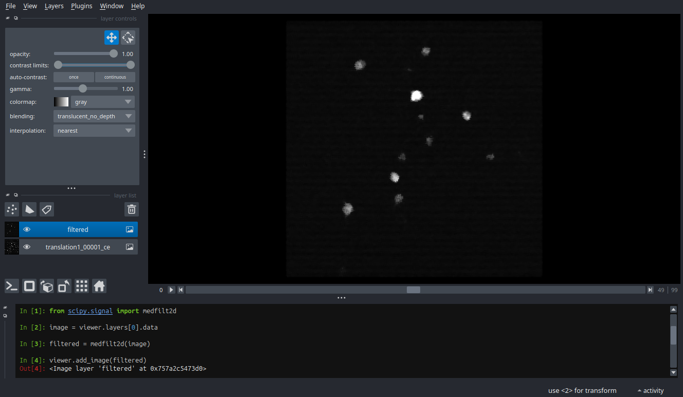 A median-filtered version of the example image